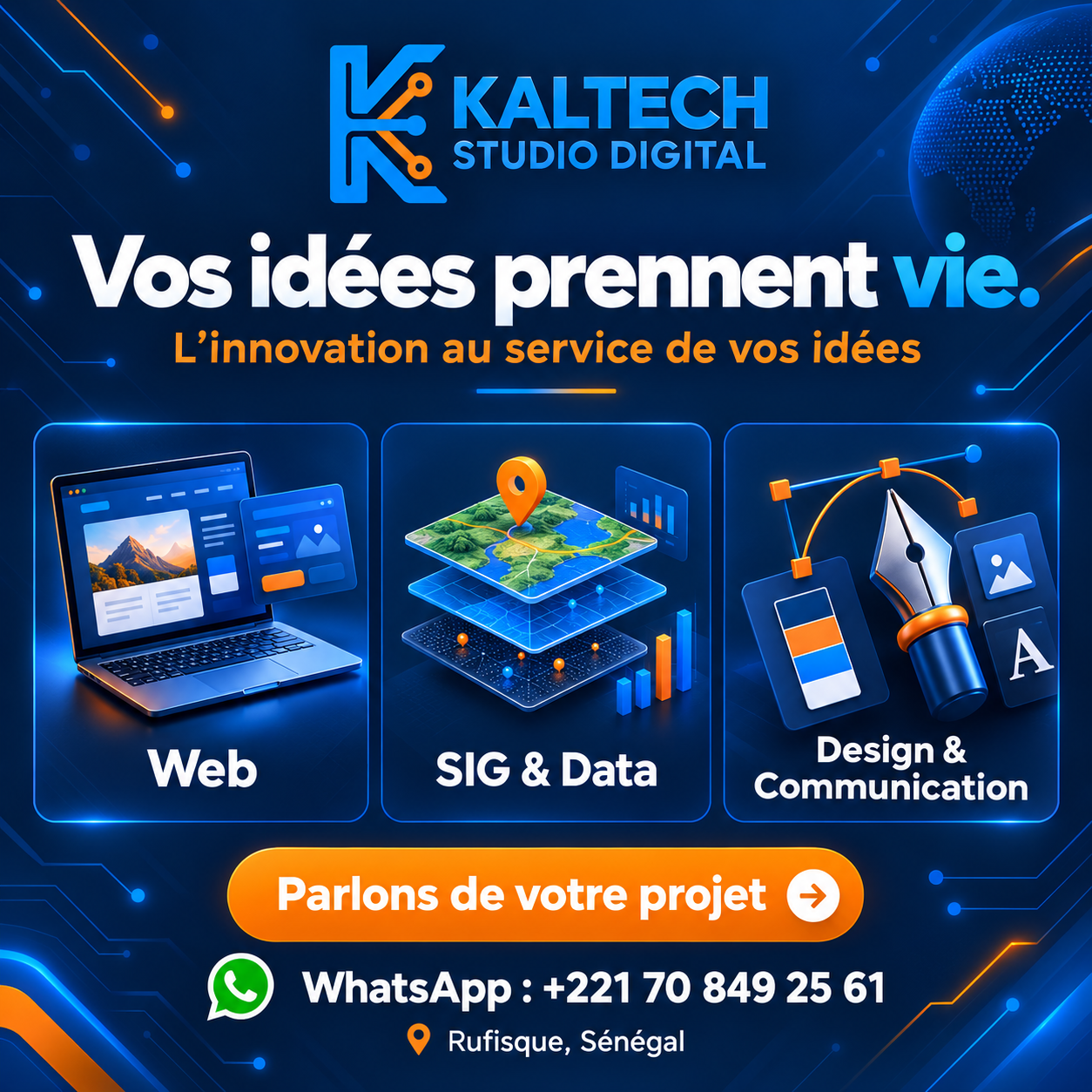Kaltech : Web, SIG & Data, Design & Communication